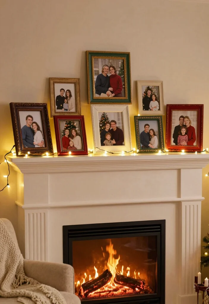 DIY Fireplace Christmas Decor: Best Blog Guide Featuring 20 Cozy Holiday Accents - 4. Personalized Photo Frames 1