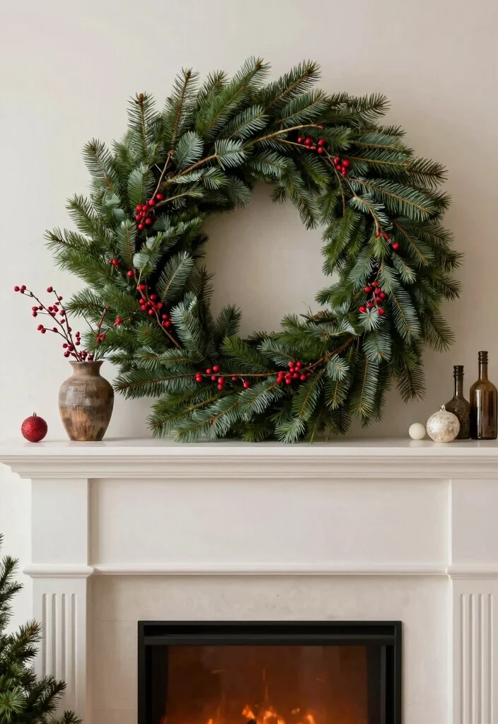 DIY Fireplace Christmas Decor: Best Blog Guide Featuring 20 Cozy Holiday Accents - 7. Evergreen Sprays 1