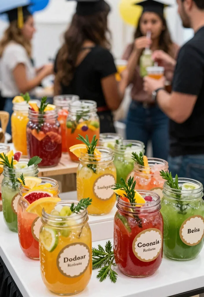 DIY Grad Party Decor: Best Blog Guide Featuring 20 Celebration-Ready Ideas - 13. Graduation-Themed Drinks 1