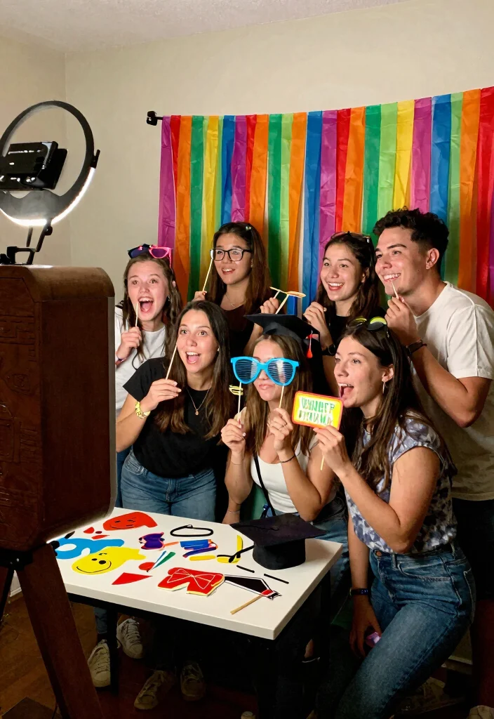 DIY Grad Party Decor: Best Blog Guide Featuring 20 Celebration-Ready Ideas - 2. DIY Photo Booth 1