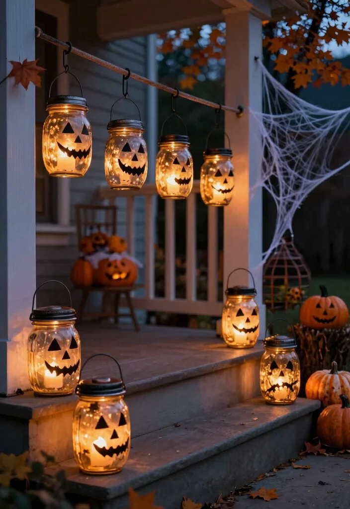 DIY Halloween Porch Decor: Best Blog Guide with 17 Spooky Outdoor Ideas - 3. Haunted Lanterns 1