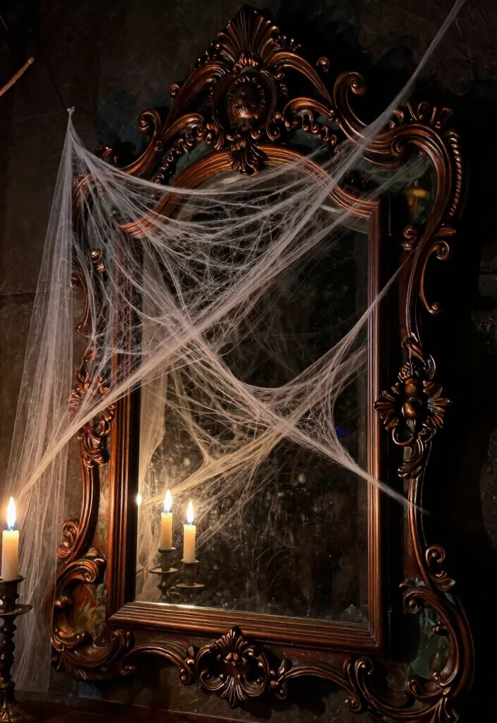 DIY Haunted Mansion Decor: Best Blog Guide Featuring 19 Gothic-Inspired Designs - 10. Mysterious Mirrors 1