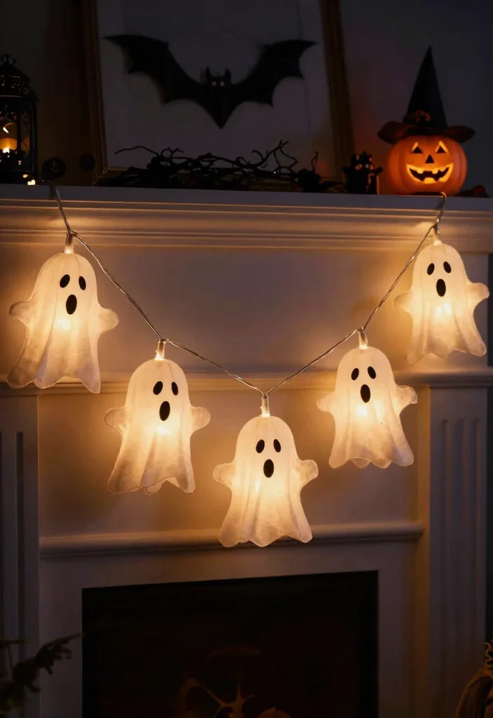 DIY Haunted Mansion Decor: Best Blog Guide Featuring 19 Gothic-Inspired Designs - 19. Spooky String Lights 1