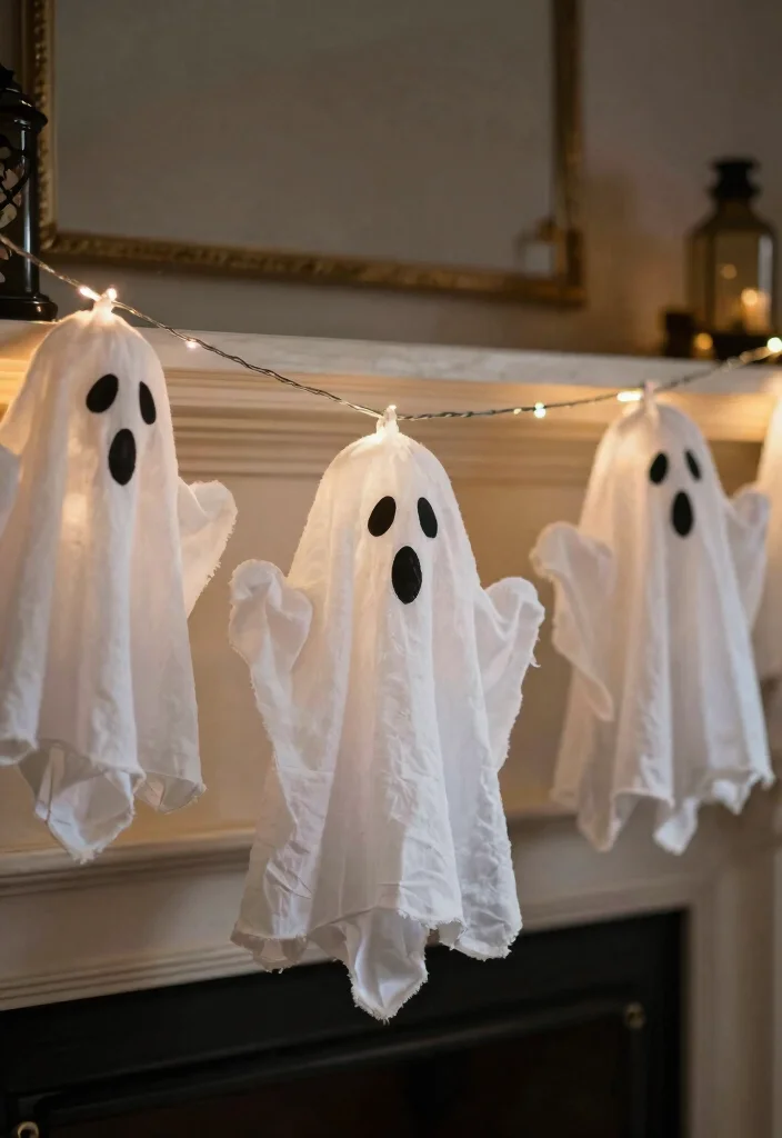 DIY Haunted Mansion Decor: Best Blog Guide Featuring 19 Gothic-Inspired Designs - 6. Ghostly Garlands 1