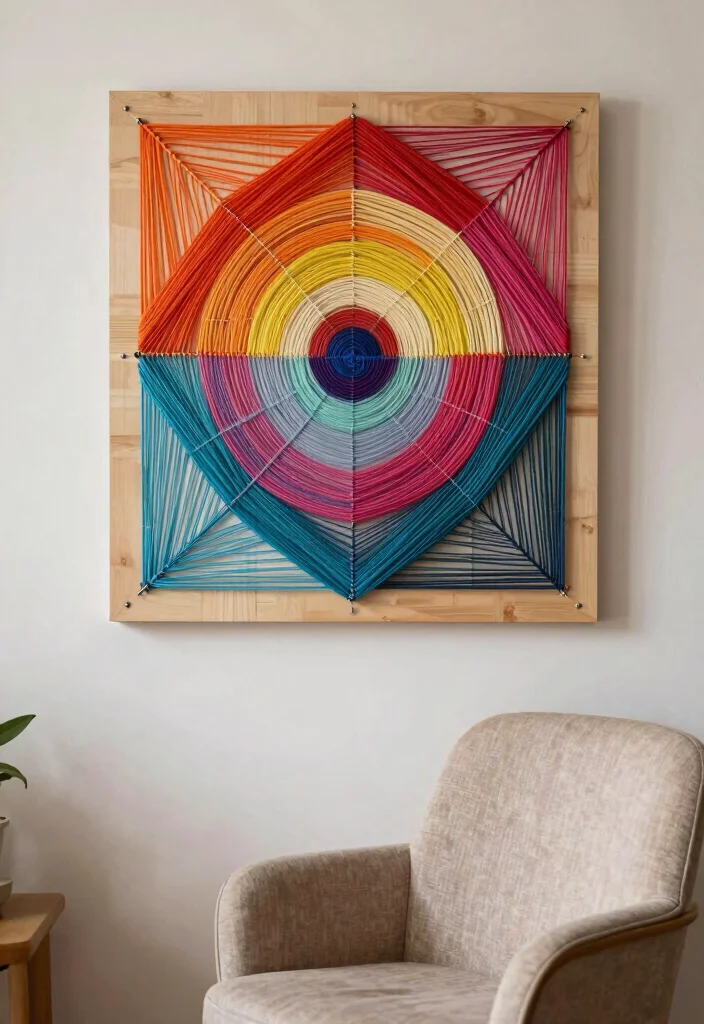 DIY Home Decor Dollar Store: Best Blog Guide with 18 Budget-Friendly Decor Hacks - 7. DIY String Art 1