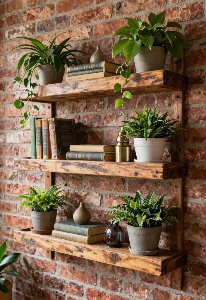 DIY Home Decor Easy Creative: Best Blog Guide with 17 Simple Yet Artistic Projects - 6. Reclaimed Wood Shelves 1