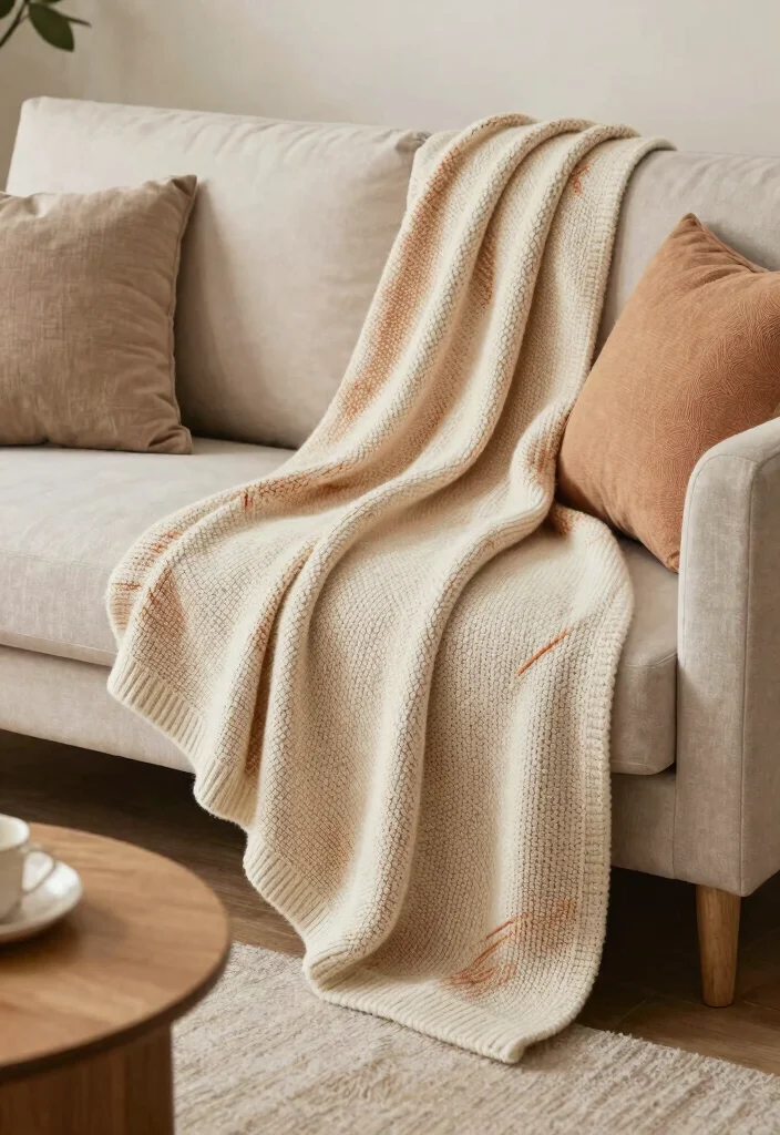 DIY Home Decor Easy Creative: Best Blog Guide with 17 Simple Yet Artistic Projects - 9. Cozy Knitted Throw Blankets 1