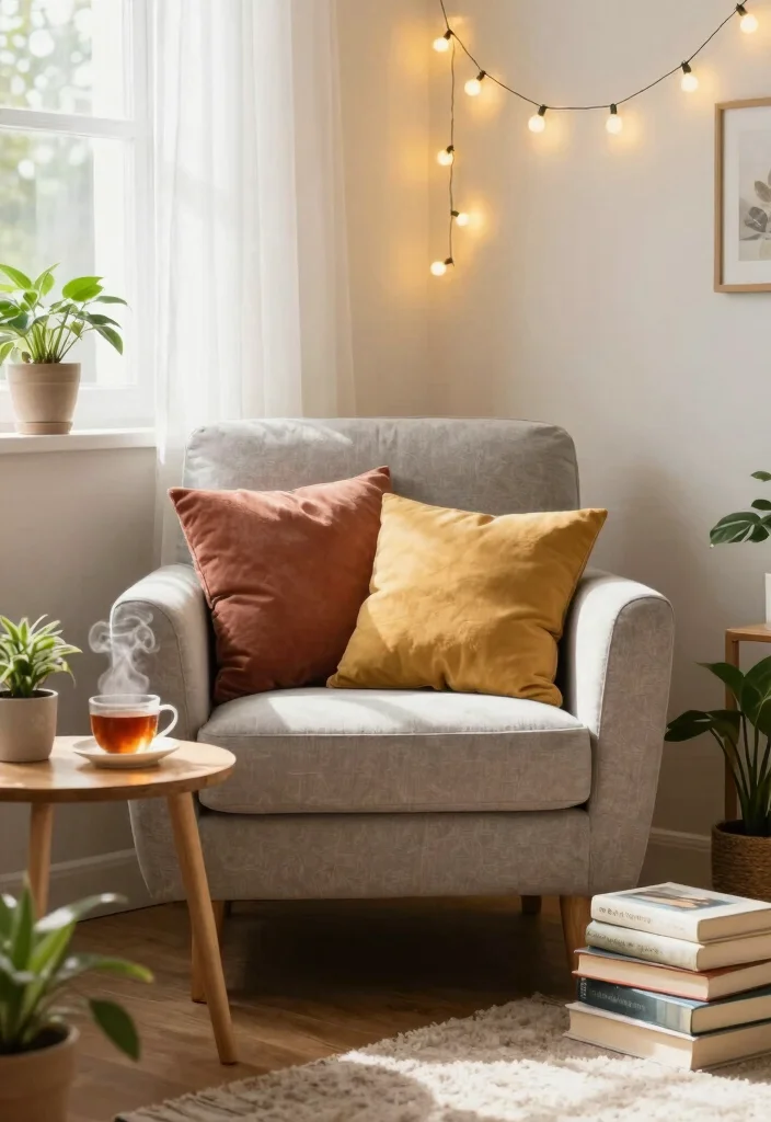 DIY Home Decor Living Room: Best Blog Guide Featuring 20 Stylish Update Ideas - 10. Cozy Reading Nook 1
