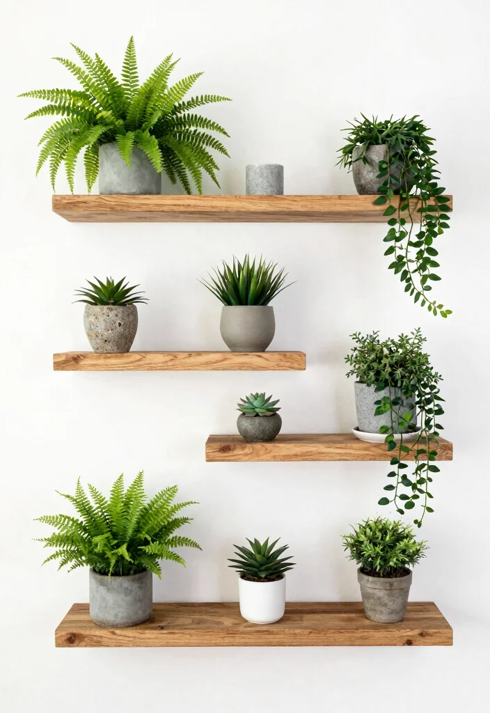 DIY Home Decor Living Room: Best Blog Guide Featuring 20 Stylish Update Ideas - 2. DIY Plant Shelves 1