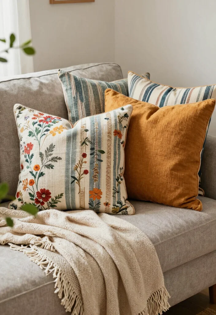 DIY Home Decor Living Room: Best Blog Guide Featuring 20 Stylish Update Ideas - 4. Eco-Friendly Throw Pillows 1