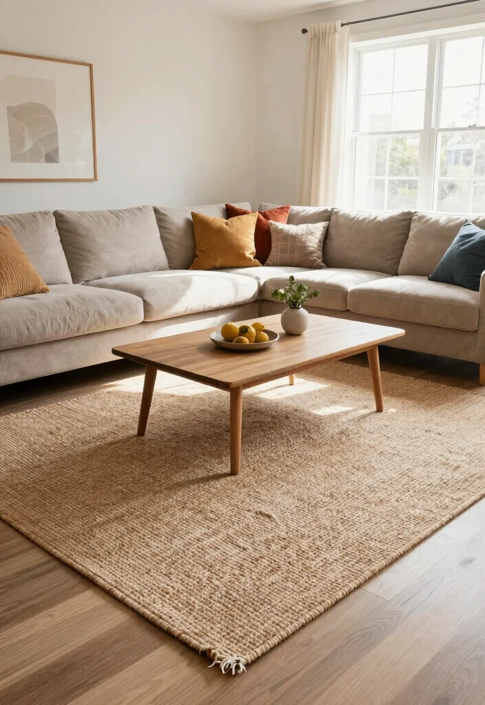 DIY Home Decor Living Room: Best Blog Guide Featuring 20 Stylish Update Ideas - 6. Natural Fiber Rugs 1