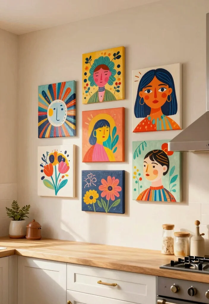 DIY Kitchen Decor Wall Art: Best Blog Guide Featuring 20 Stylish Kitchen Accents - 18. DIY Canvas Art 1