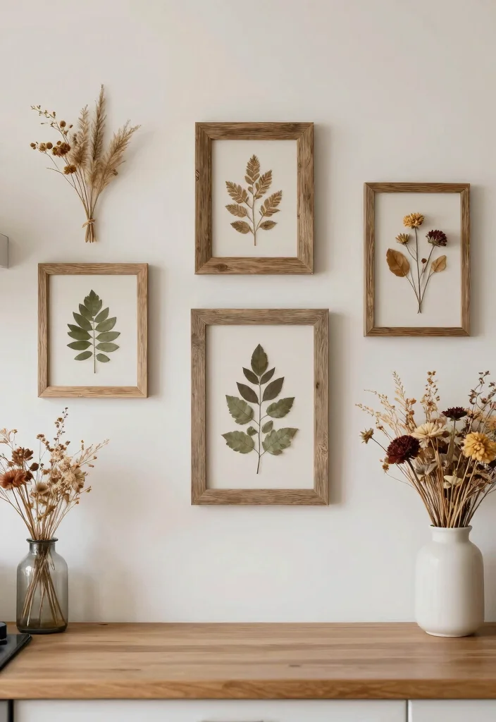 DIY Kitchen Decor Wall Art: Best Blog Guide Featuring 20 Stylish Kitchen Accents - 20. Natural Elements Wall Decor 1