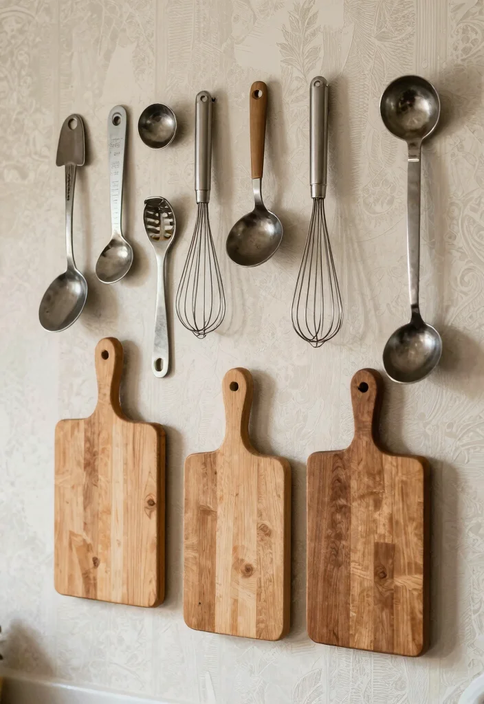 DIY Kitchen Decor Wall Art: Best Blog Guide Featuring 20 Stylish Kitchen Accents - 5. Repurposed Kitchen Tools 1
