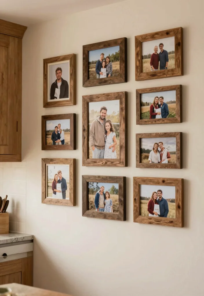 DIY Kitchen Decor Wall Art: Best Blog Guide Featuring 20 Stylish Kitchen Accents - 6. Rustic Frame Gallery 1