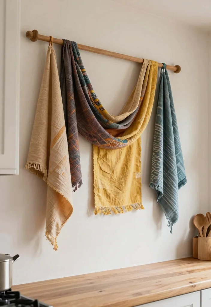 DIY Kitchen Decor Wall Art: Best Blog Guide Featuring 20 Stylish Kitchen Accents - 8. Fabric Wall Hangings 1