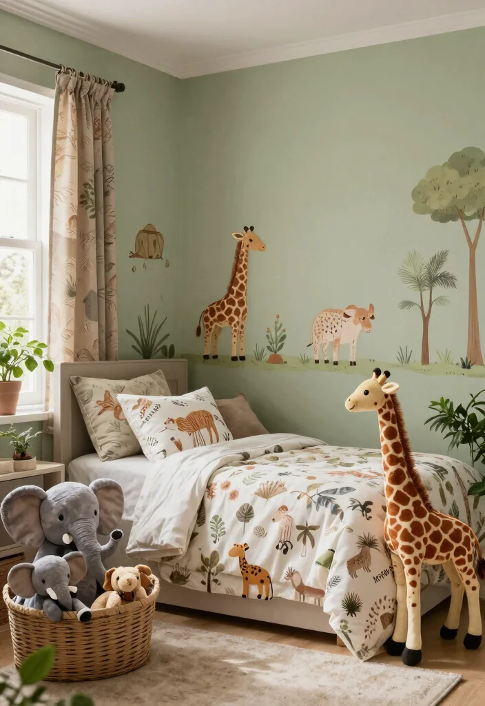 DIY Nursery Decor Girl: Best Blog Guide Featuring 20 Sweet and Soft Themes - 12. Soft Safari Themes 1