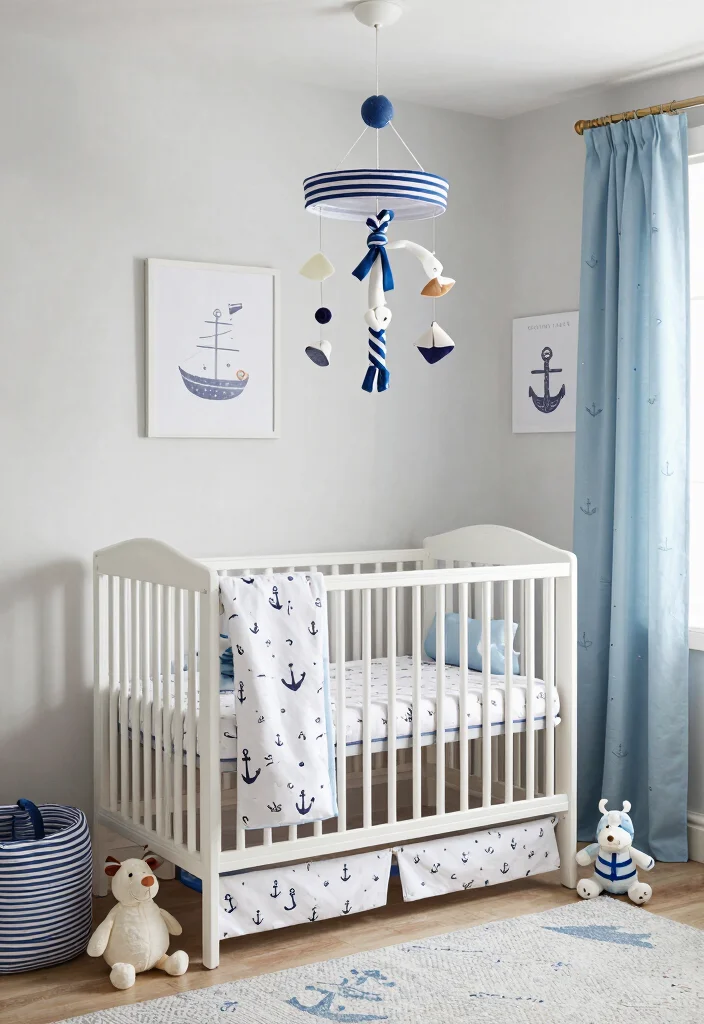DIY Nursery Decor Girl: Best Blog Guide Featuring 20 Sweet and Soft Themes - 15. Sweet Nautical Dreams 1