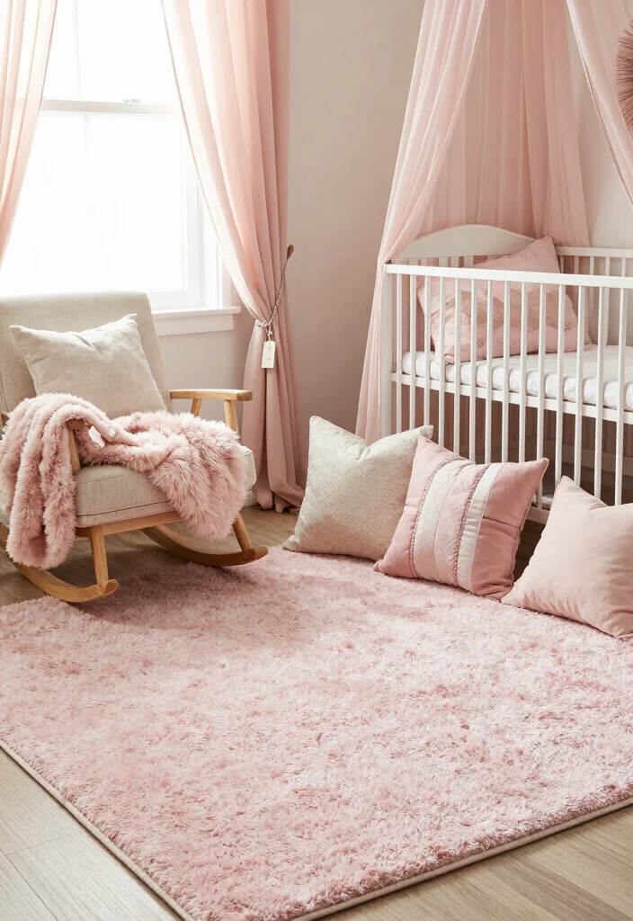 DIY Nursery Decor Girl: Best Blog Guide Featuring 20 Sweet and Soft Themes - 5. Soft Textured Fabrics 1