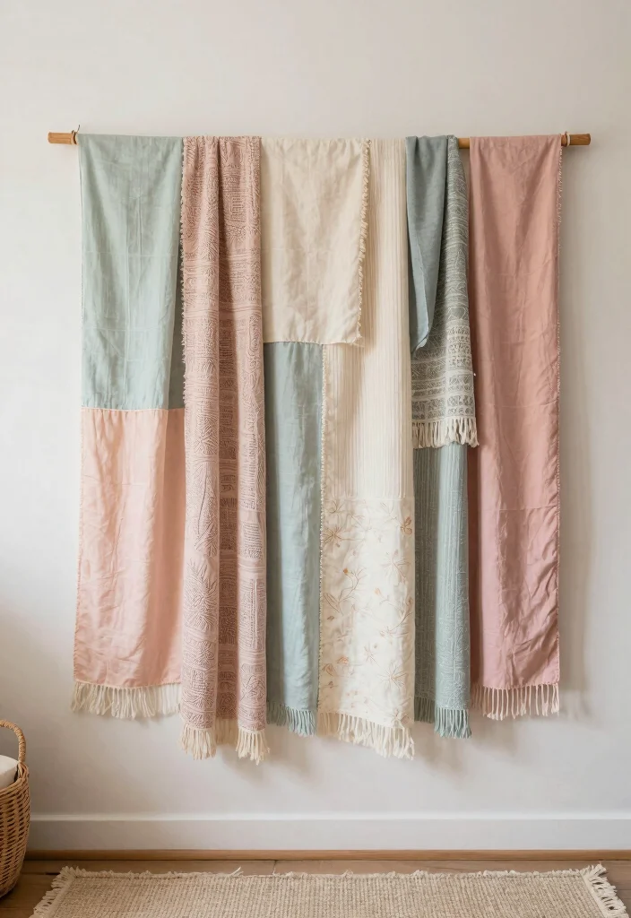 DIY Nursery Decor Girl: Best Blog Guide Featuring 20 Sweet and Soft Themes - 9. Fabric Wall Hangings 1