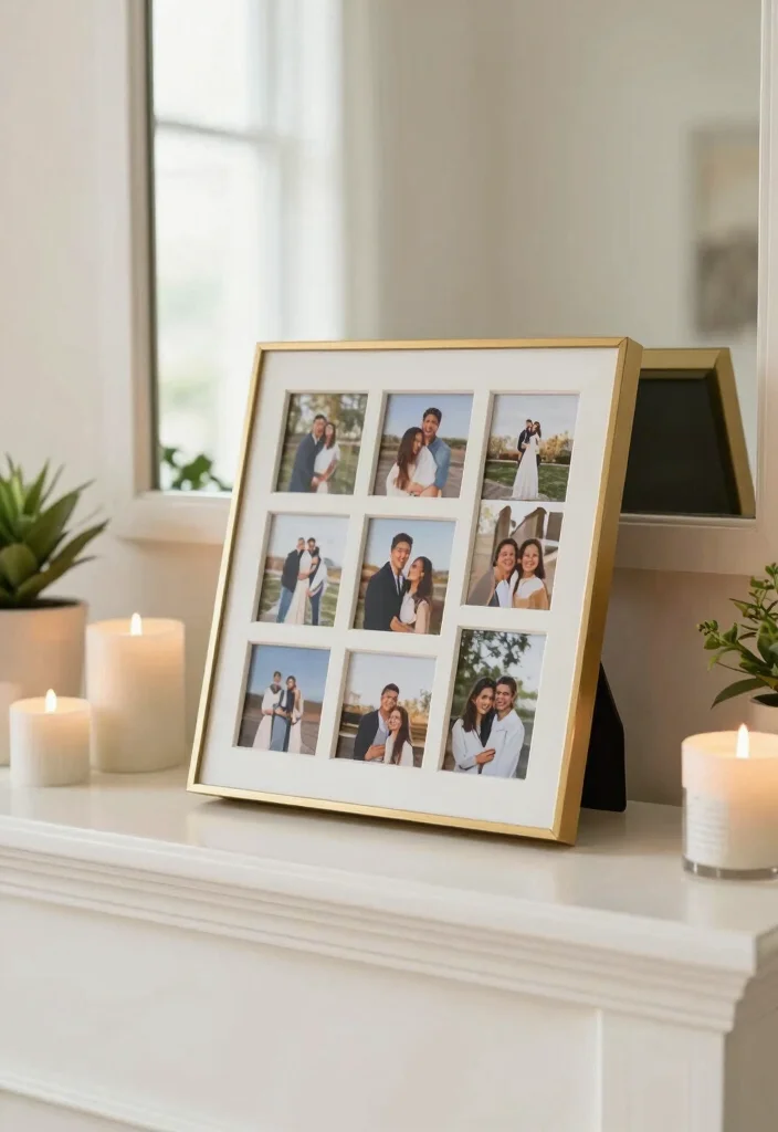 DIY Photo Wall Decor: Best Blog Guide Featuring 19 Memory-Filled Layouts - 10. Rotating Photo Frame 1