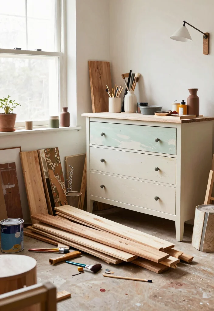 DIY Room Decor Ideas Bedrooms: Best Blog Guide with 17 Personalized Bedroom Styles - 1. Upcycled Furniture Magic 1