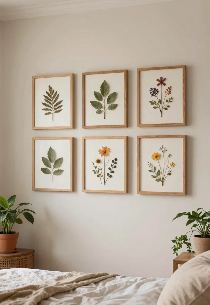 DIY Room Decor Ideas Bedrooms: Best Blog Guide with 17 Personalized Bedroom Styles - 2. Nature-Inspired Wall Art 1