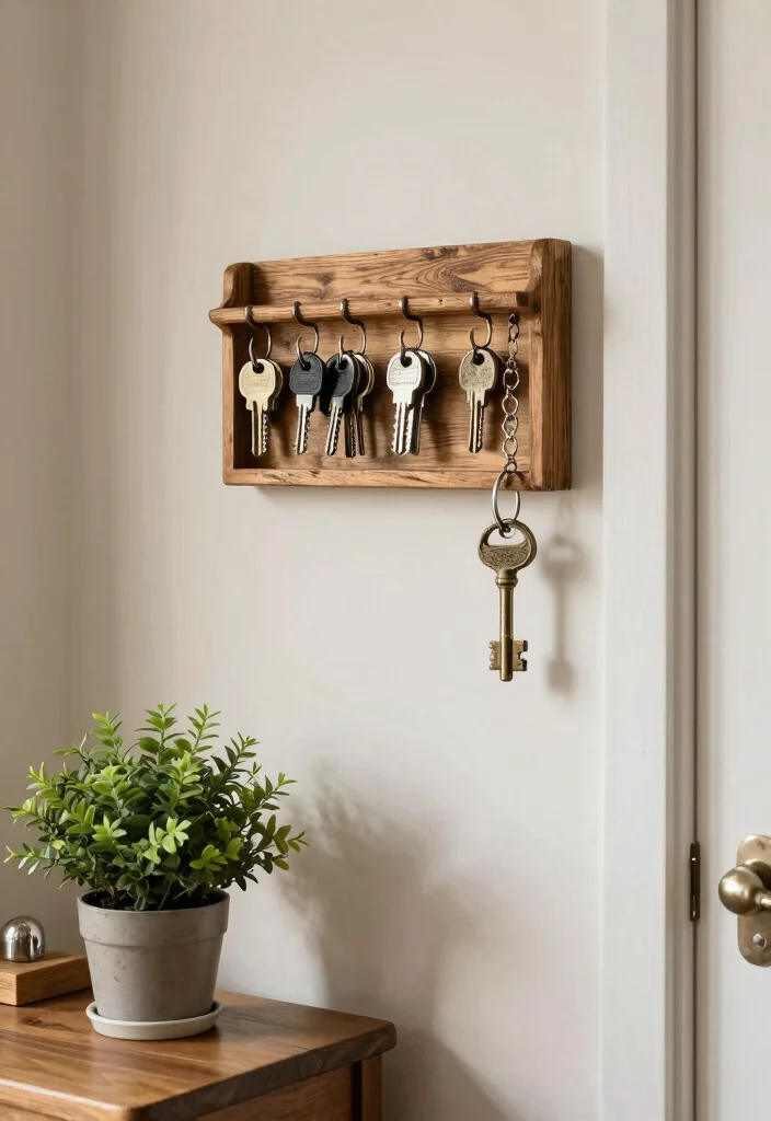 DIY Room Decor Ideas Crafts: Best Blog Guide Featuring 20 Fun Craft-Based Designs - 17. Personalized Key Holder 1