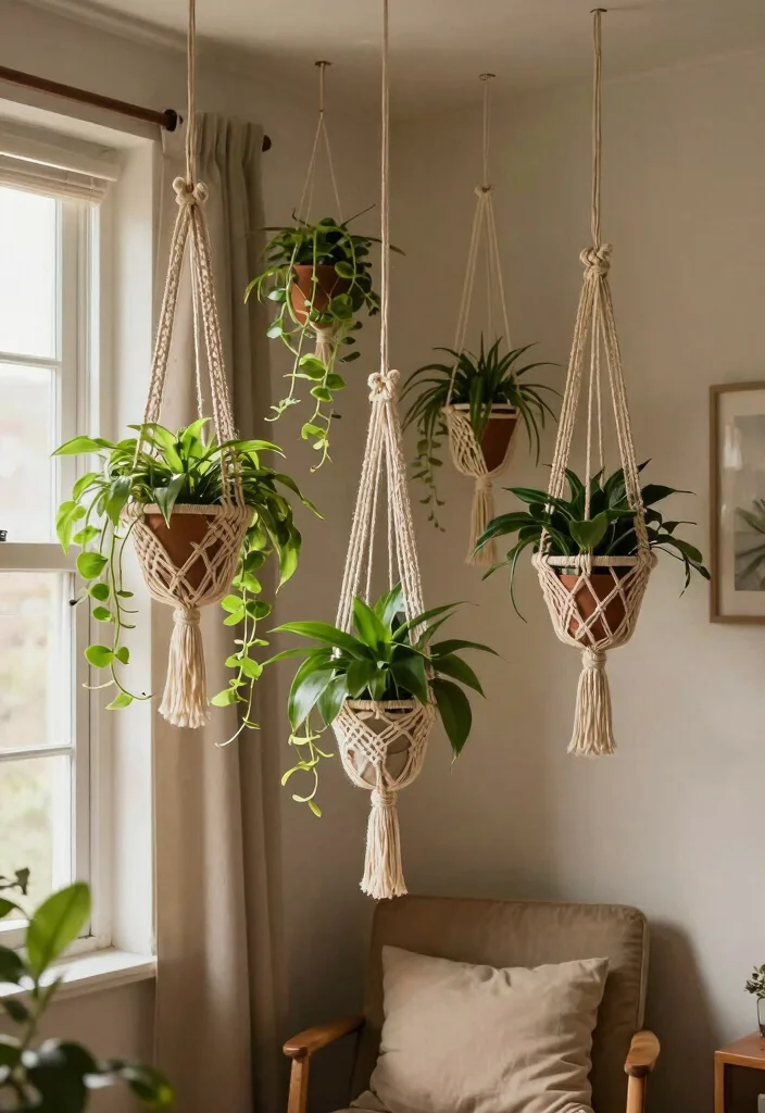 DIY Room Decor Ideas Crafts: Best Blog Guide Featuring 20 Fun Craft-Based Designs - 4. Macramé Plant Hangers 1