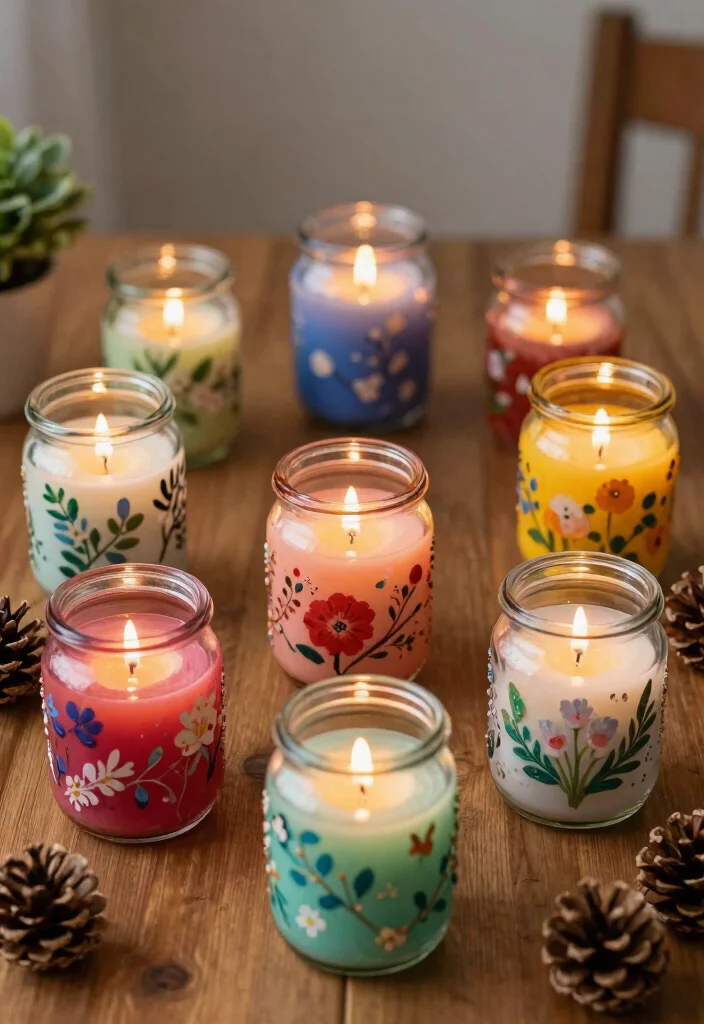 DIY Room Decor Ideas Crafts: Best Blog Guide Featuring 20 Fun Craft-Based Designs - 5. Handmade Candle Holders from Recycled Glass 1