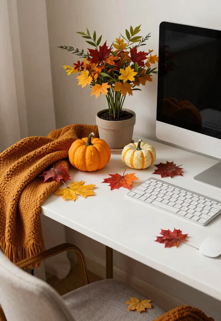 DIY Study Table Decor Ideas: Best Blog Guide with 18 Organized Styling Concepts - 13. Seasonal Decor Swaps 1
