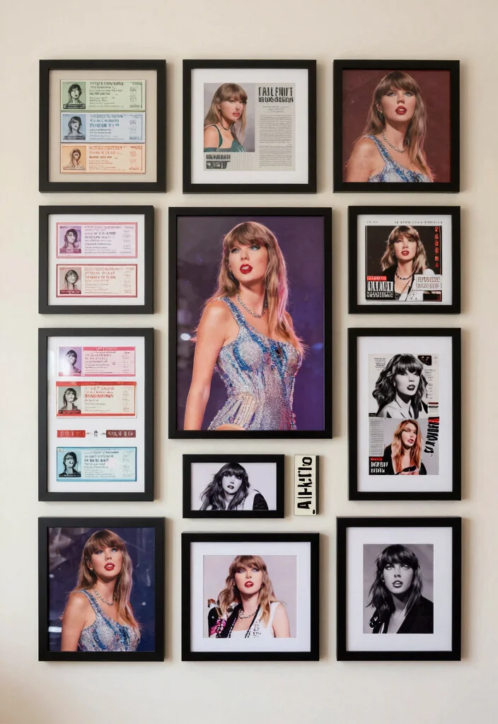 DIY Taylor Swift Room Decor: Best Blog Guide Featuring 20 Fan-Inspired Room Styles - 10. Swiftie Wall of Fame 1