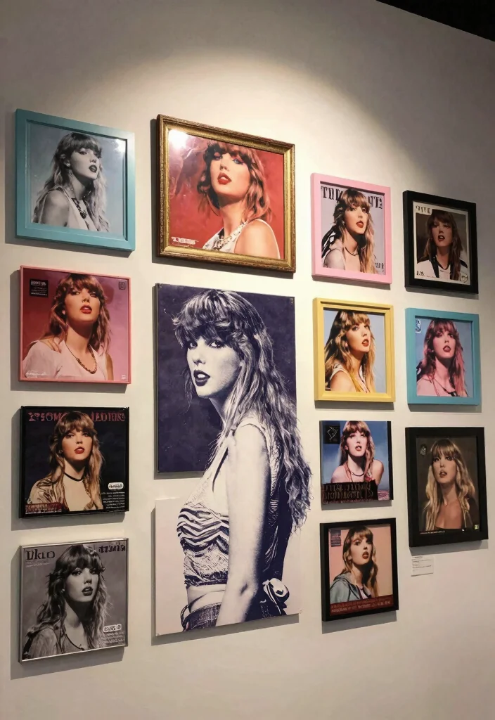 DIY Taylor Swift Room Decor: Best Blog Guide Featuring 20 Fan-Inspired Room Styles - 13. Album Cover Art Gallery 1