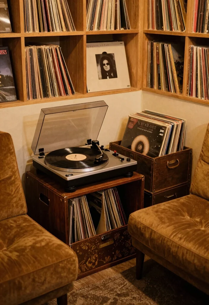 DIY Taylor Swift Room Decor: Best Blog Guide Featuring 20 Fan-Inspired Room Styles - 14. Vintage Vinyl Collection 1