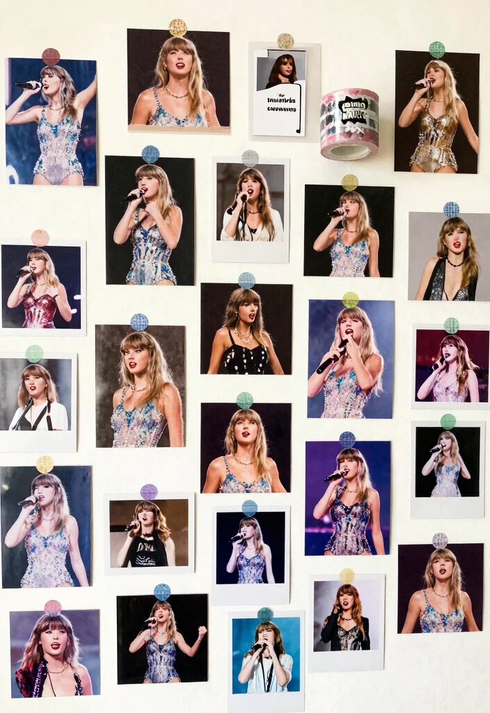 DIY Taylor Swift Room Decor: Best Blog Guide Featuring 20 Fan-Inspired Room Styles - 16. Swiftie Photo Wall 1