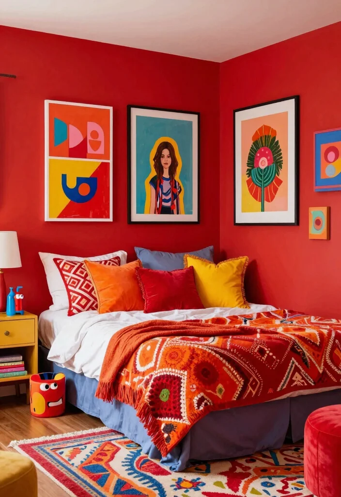 DIY Taylor Swift Room Decor: Best Blog Guide Featuring 20 Fan-Inspired Room Styles - 7. Red Bold and Bright 1