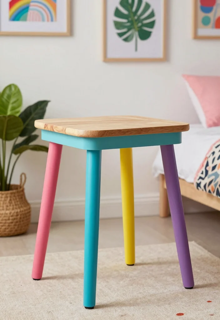 DIY Teen Bedroom Decor: Best Blog Guide Featuring 20 Trend-Forward Designs - 13. Paint Dipped Furniture 1