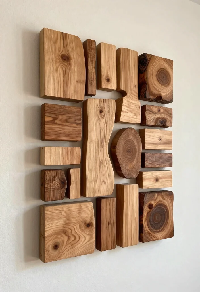 DIY Wood Decor Ideas: Best Blog Guide Featuring 20 Natural Handmade Projects - 4. Wooden Wall Art 1