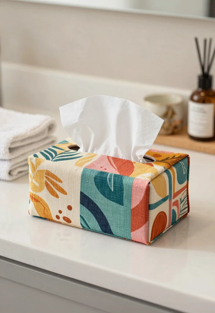 Dollar Tree Bathroom Decor DIY: Best Blog Guide with 18 Affordable Makeover Ideas - 10. Fashionable Tissue Box Covers 1