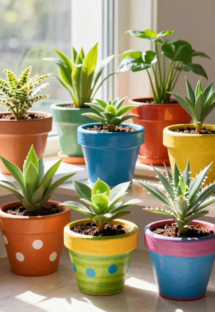 Dollar Tree DIY Crafts Decor: Best Blog Guide Featuring 20 Affordable Craft Ideas - 4. Painted Flower Pots 1