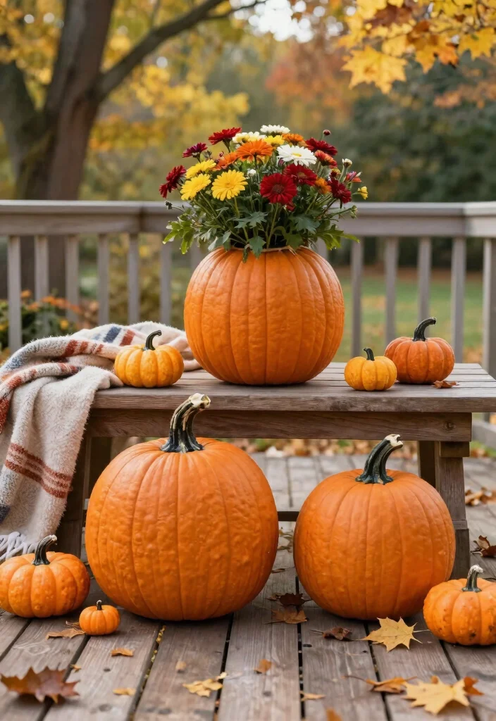 Dollar Tree Fall Decor DIY: Best Blog Guide Featuring 20 Cozy Autumn Projects - 1. Rustic Pumpkin Planters 1