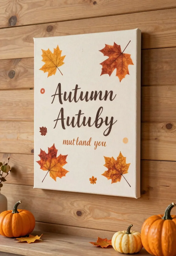 Dollar Tree Fall Decor DIY: Best Blog Guide Featuring 20 Cozy Autumn Projects - 12. Fall-Inspired Wall Art 1