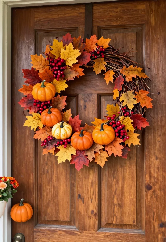 Dollar Tree Fall Decor DIY: Best Blog Guide Featuring 20 Cozy Autumn Projects - 2. DIY Fall Wreath 1