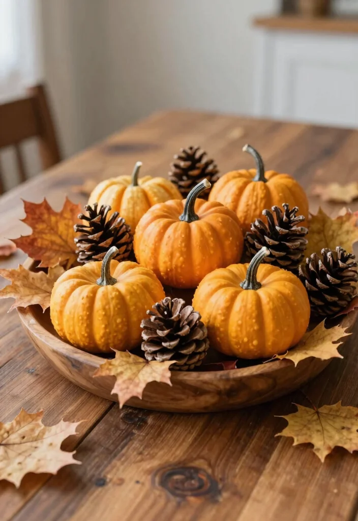 Dollar Tree Fall Decor DIY: Best Blog Guide Featuring 20 Cozy Autumn Projects - 20. Nature-Inspired Centerpiece 1
