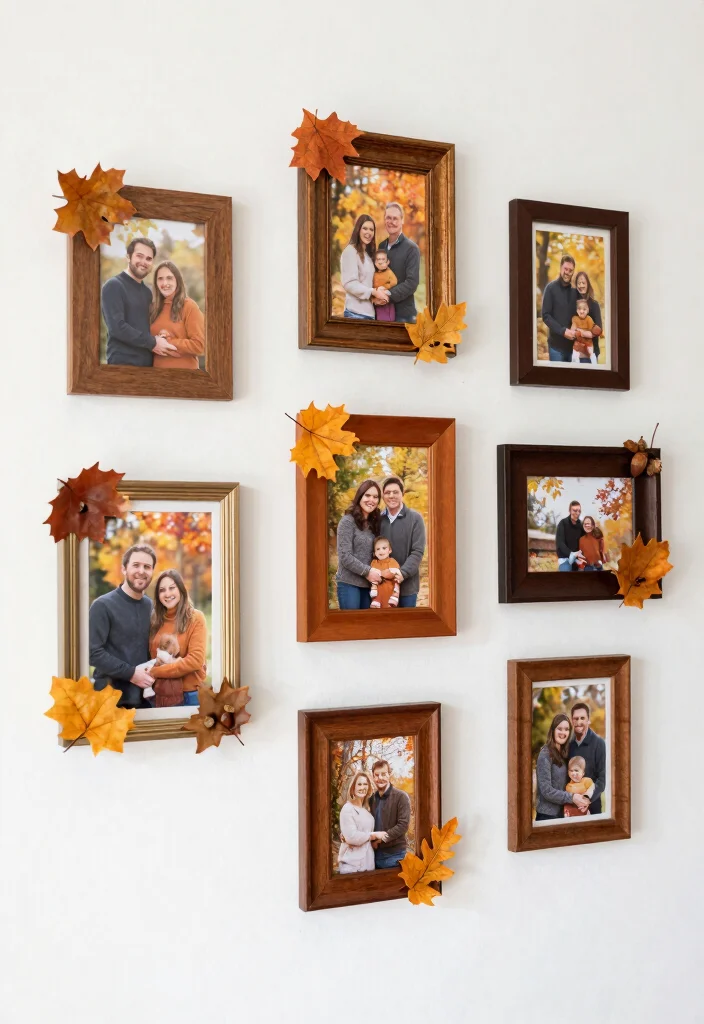Dollar Tree Fall Decor DIY: Best Blog Guide Featuring 20 Cozy Autumn Projects - 6. Autumn-Themed Picture Frames 1