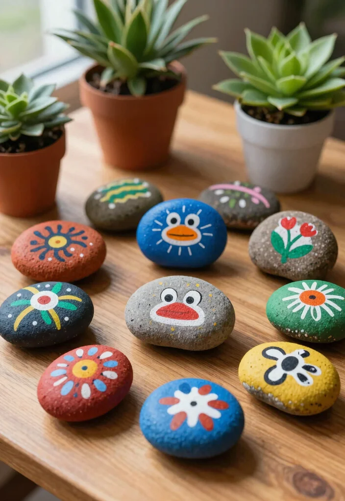 Easy DIY Room Decor Ideas: Best Blog Guide with 17 Quick Creative Solutions - 17. Painted Rocks for Decor 1