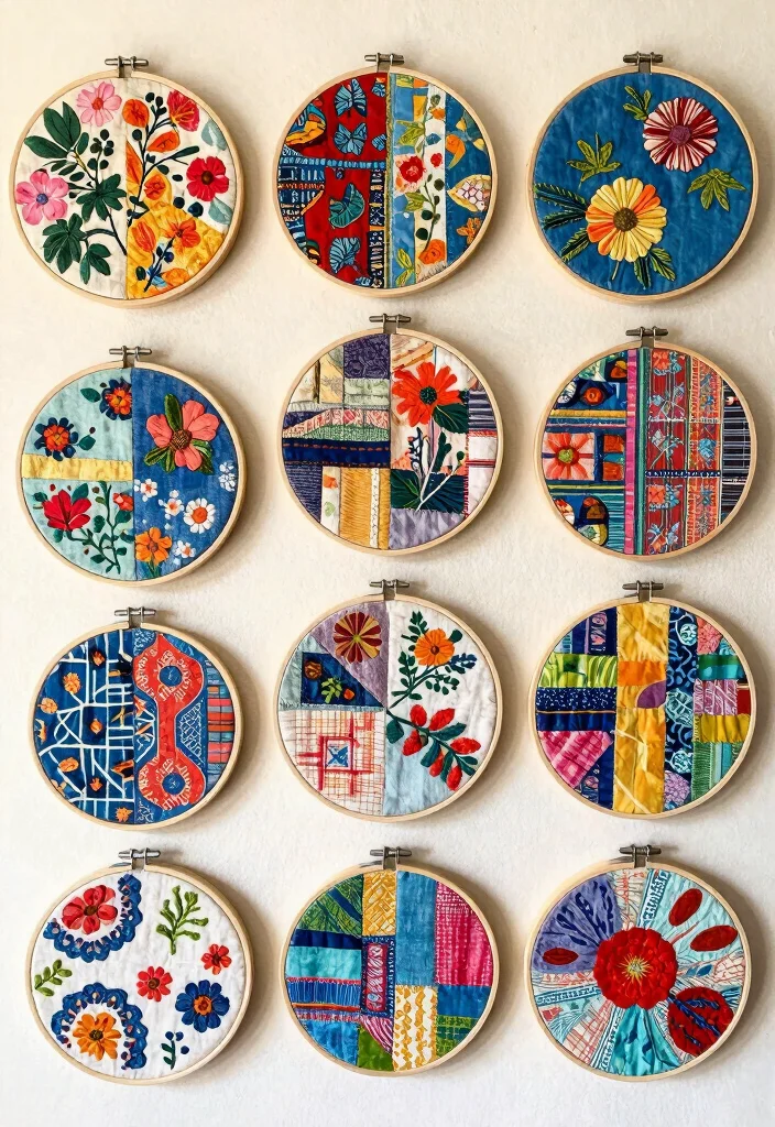 Easy DIY Room Decor Ideas: Best Blog Guide with 17 Quick Creative Solutions - 2. Recycled Fabric Wall Art 1