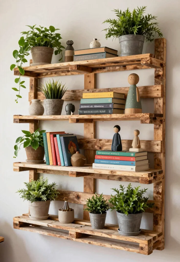 Easy DIY Room Decor Ideas: Best Blog Guide with 17 Quick Creative Solutions - 3. Pallet Wood Shelves 1