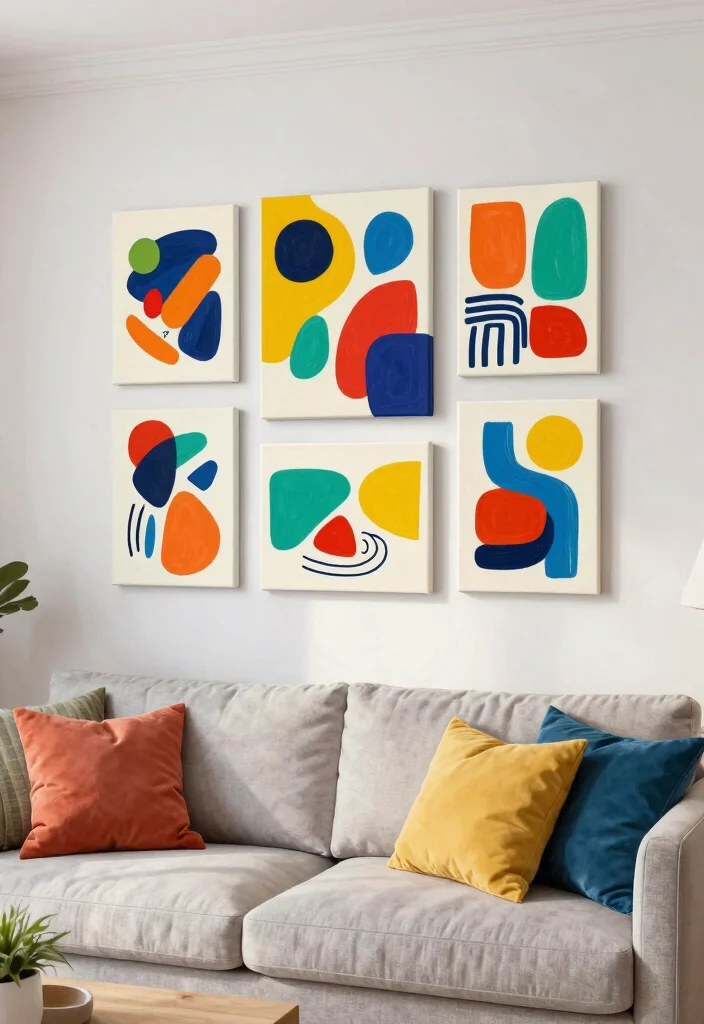 Easy Home Decor Ideas DIY: Best Blog Guide Featuring 20 Beginner-Friendly Projects - 11. Simple Wall Art with Canvas 1