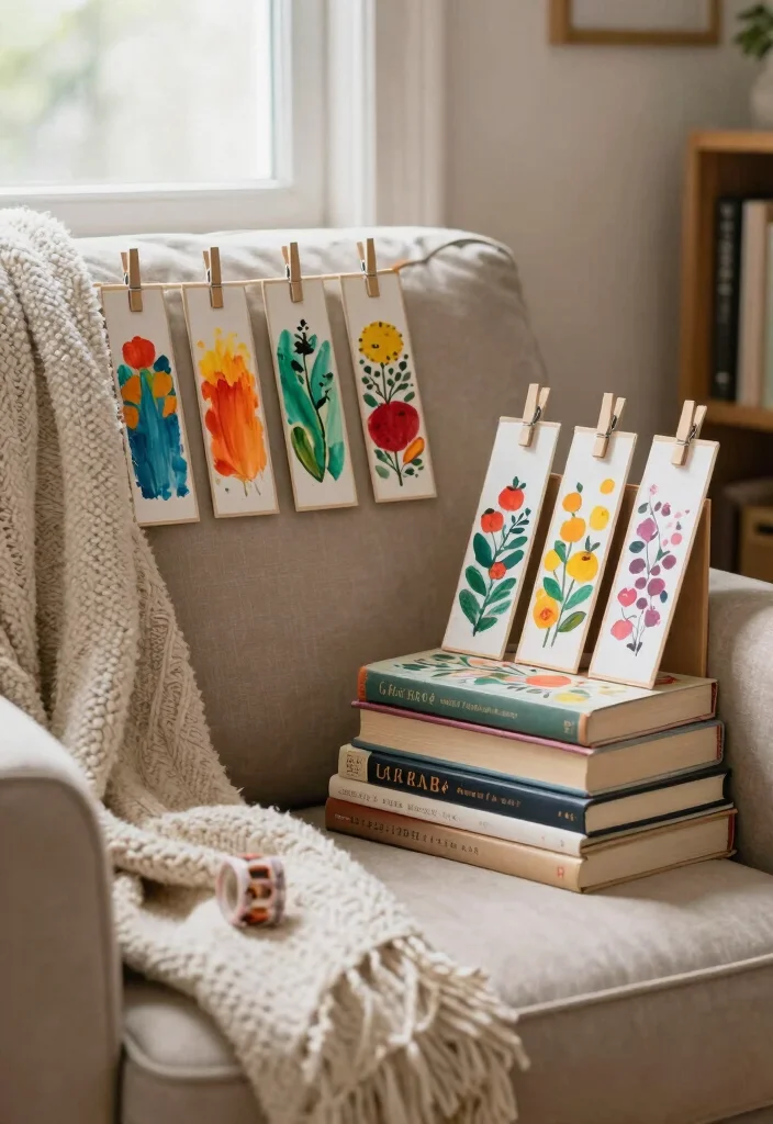 Easy Home Decor Ideas DIY: Best Blog Guide Featuring 20 Beginner-Friendly Projects - 13. Unique Bookmarks with Clothespins 1